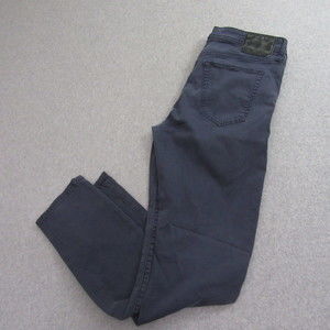 The‎ Rising Sun Mfg Co Mens Chino Pants 34 x 31 Blue Slim Fit Stretch